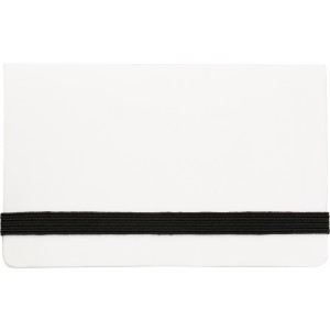 �ntapad� jegyzett�mbk�szlet n�vjegytart�val, feh�r